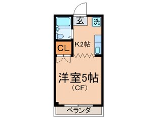 第５サン・オカベビルの物件間取画像